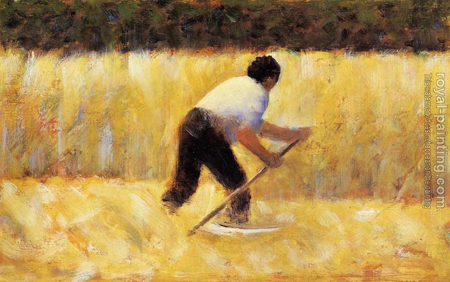 Georges Seurat : The Mower